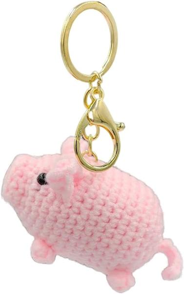 Crochet Plush Keychain - Keychain Accessory Handmade Bag Charm Key Chain Car Keyring Charm Handbag Bag Purse Pendant