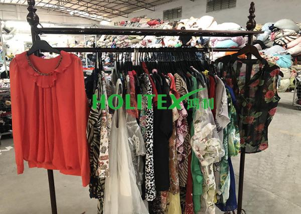 Mixed Color Used Women'S Clothing American Style Second Hand Womens Silk Blouse