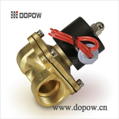 24VDC Brass Electric Water Solenoid Valve 2 Way Zero Differential Pressure