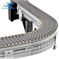 Máquina de transporte de placas de cadeia flexível de qualidade alimentar para necessidades de automação versáteis
