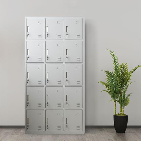 Anti Dust Medicine Display Cabinet 15 Doors Steel Storage Chest For Bedroom