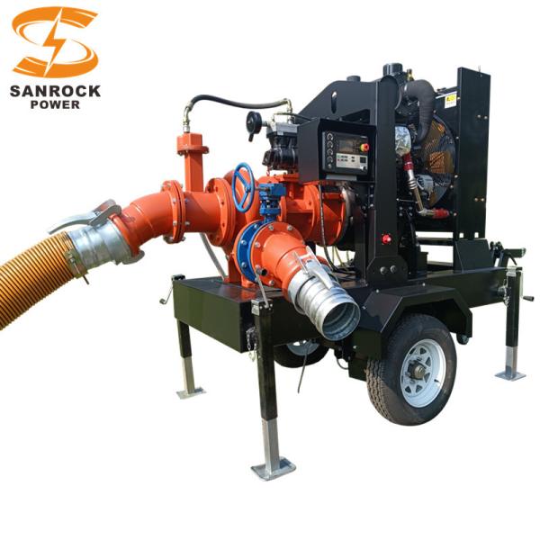 Pompes à sec de 50 chevaux moteur diesel pompe à eau centrifugeuse auto-primable 44 kW