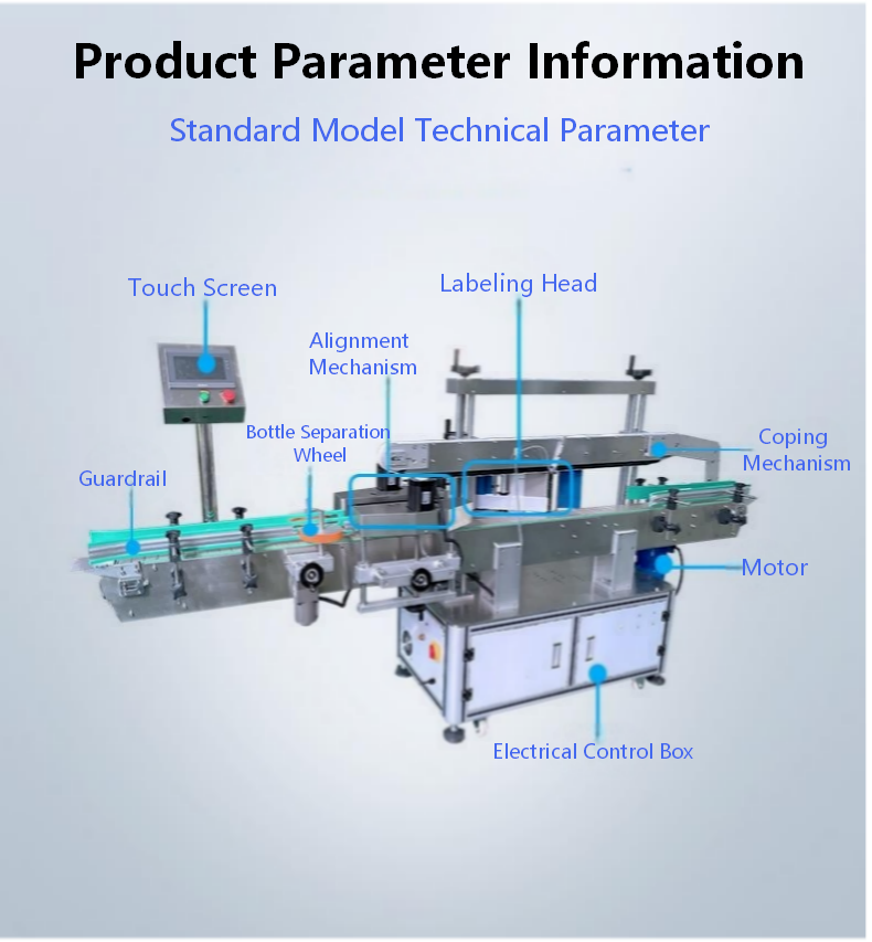 Fully automatic single side labeling machine, dishwashing detergent flat bottle labeling machine CH-901 porcelain cleaning labeling machine