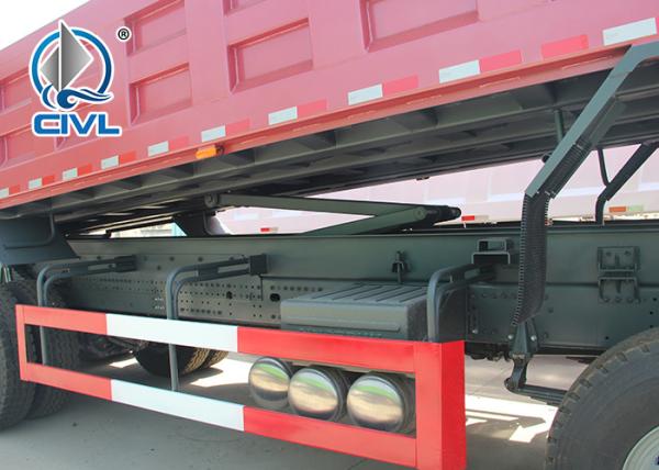 60 Ton 371hp EuorII Heavy Duty 8x4 Dump Truck With Front Lift HW76 Cab Howo Tipper Truck