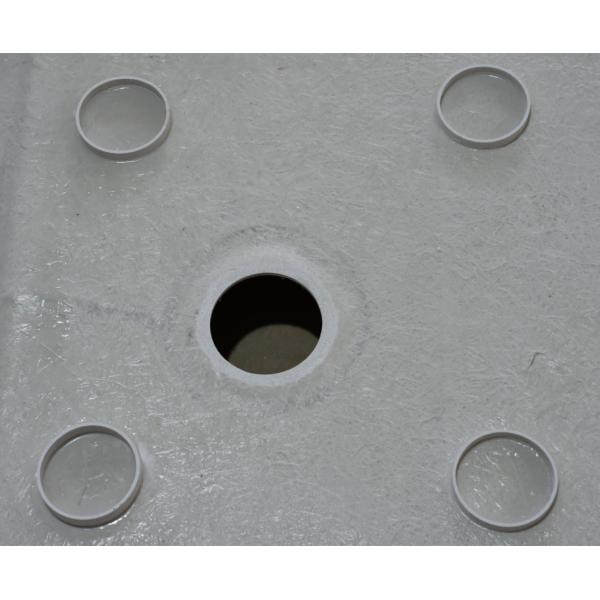 Single Color Roud Acrylic Shower Tray with Topmount Installation and Drainage System