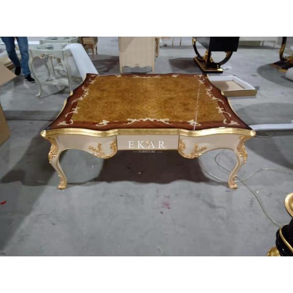 Living room french provincial coffee table / carved coffee table