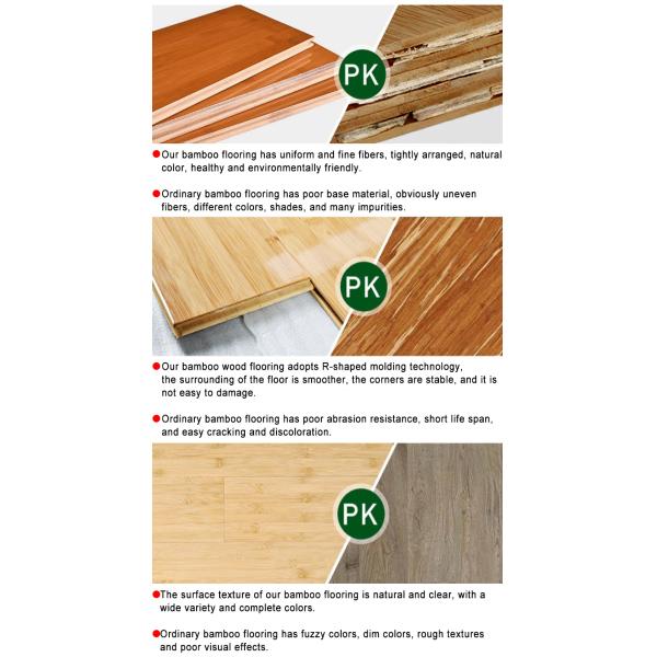 Углеродистые деревянные напольные покрытия стандартные бамбуковые стеновые панели