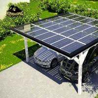 Système de montage photovoltaïque de carport solaire de conception moderne Options de matériaux naturels et standard