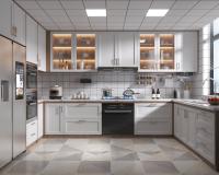 Armoires de cuisine modulaires en contreplaqué MDF Tailles personnalisées