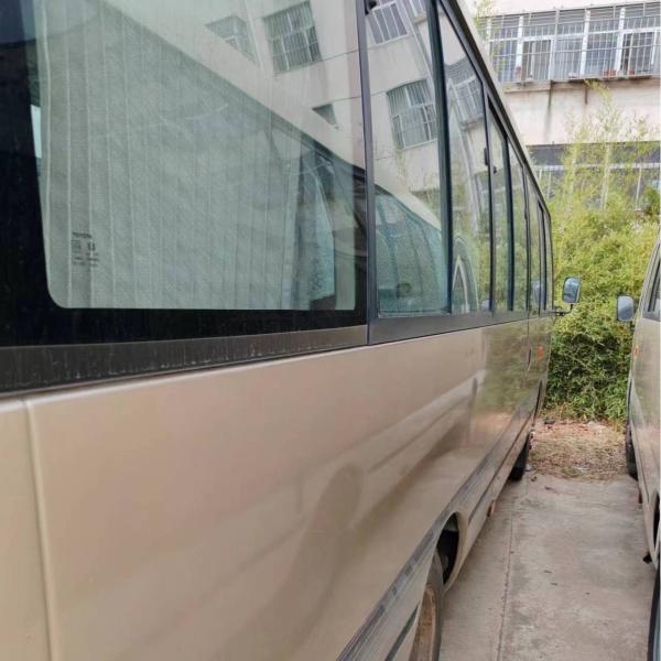 compact Petrol Used Mini Bus Toyota Coaster City Shuttle 20 Person
