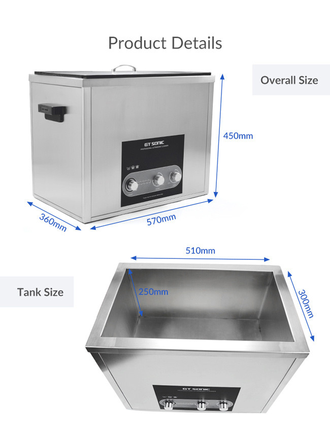 большой ультразвуковой уборщик 600W