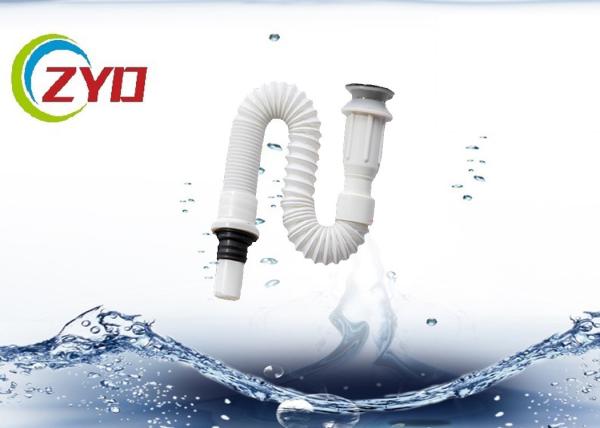 PVC Basin Flexible Sewer Pipe For Bathromm , Kitchen Sink Flexible Drain Pipe