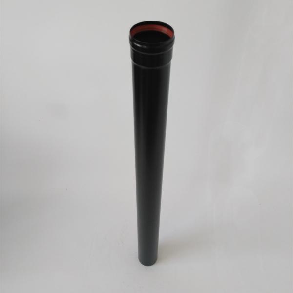 1000mm Straight Pellet Stove Pipe Fixed Length Black Stainless Steel Pellet Stove System