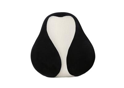 Black Orthopedic Lumbar Memory Foam Back Cushion For Car Office Wheelchair
