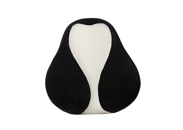 Black Orthopedic Lumbar Memory Foam Back Cushion For Car Office Wheelchair