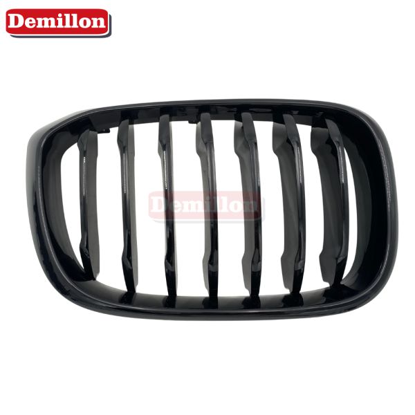 Demillon Auto Parts Front Grille Glossy Black Single Slat for BMW 2018-21 G01 X3 2019-21 G02 X4
