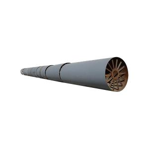 800TPD 3.0R/MIN Electric Cement Metallurgy Rotary Kiln 3 Supporting Unit