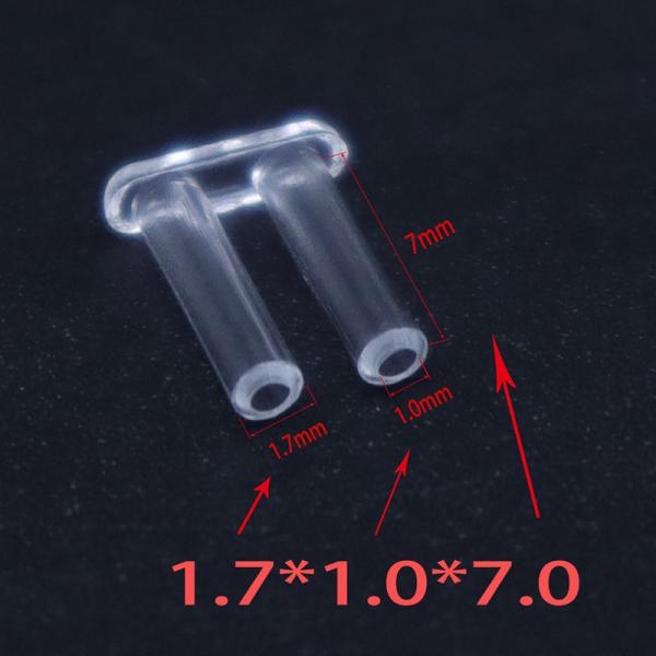 Universal Optical Eyewear Accessories for Rimless Eyeglasses (Various Sizes) – Double Rubber Plugs