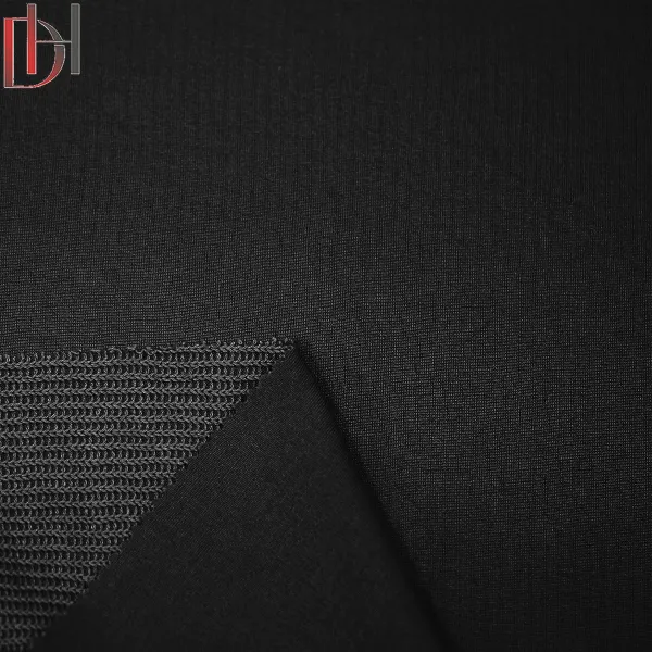 Fashion Plain Dyed Garment Sportswear Polyester Hoodie Ribbed Sweatshirt Textile Winter Fabric