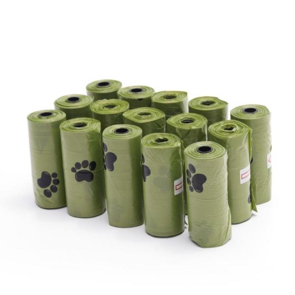 Sacos de resíduos de animais de estimação de plástico em forma de osso ecológicos para limpeza de fezes de cães de pequenos animais