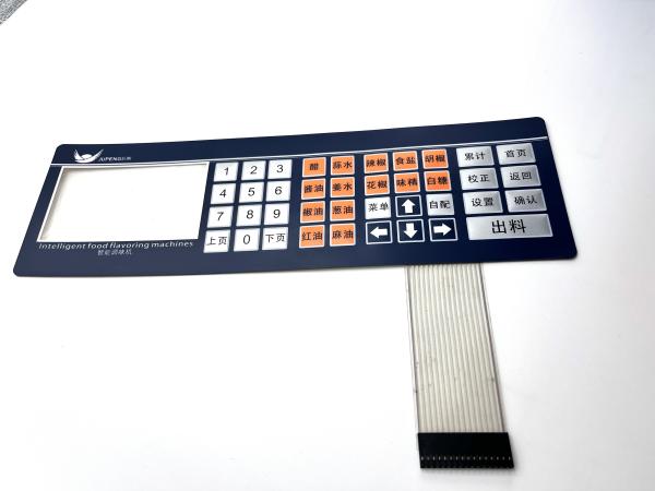 Customizable Tactile Membrane Keyboard Membrane Switch Keypad Compact With Adhesive Layer