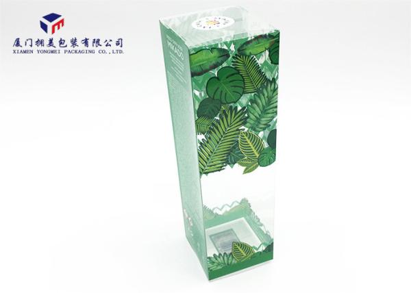 Transparent Rigid PET Plastic Box Offset Printing For Packing Reed Diffuser 23cm Height