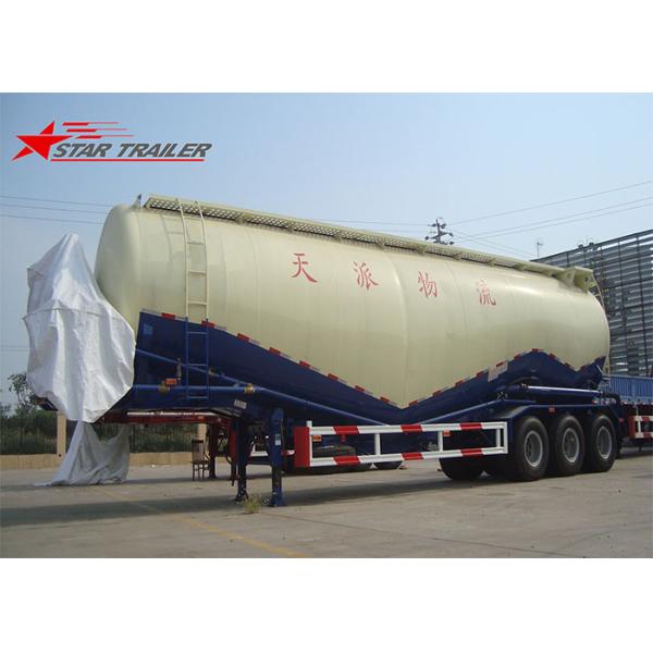 Air Discharge Carrying Dry Bulk Cement Trailers , Durable Cement Tanker Truck