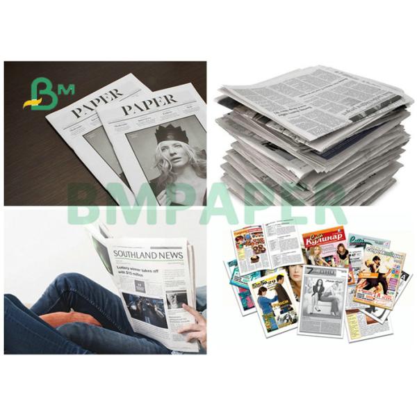 Rollo superficial suave 42grs 45grs del periódico de la anchura de las bobinas de los 58.5cm para la impresión