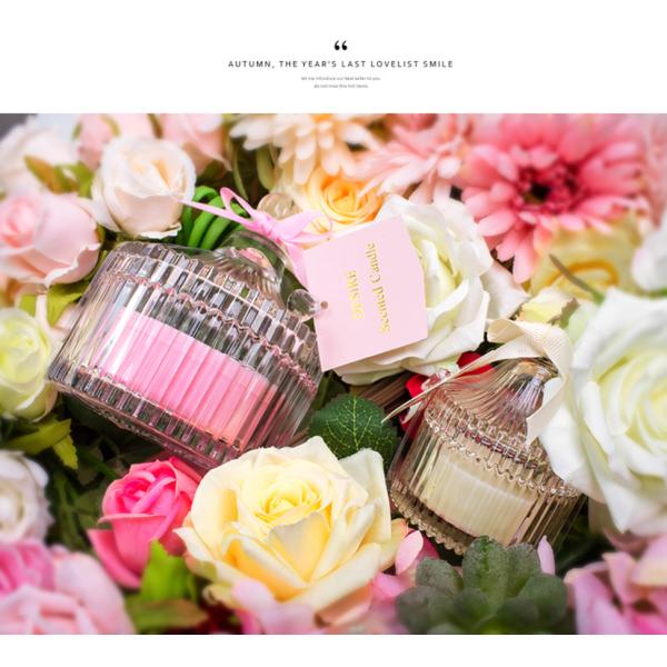 Lightweight Perfume Scented Candles Soy Wax Material Elegant Looking