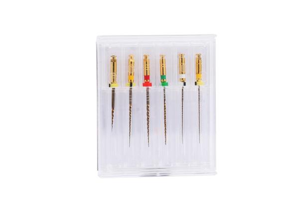 NITI 25mm 31mm Dental Rotary Files Endo Root Canal 6 Pcs / Package