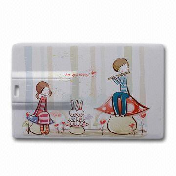 Memoria USB retractable AT-045C de la tarjeta de crédito