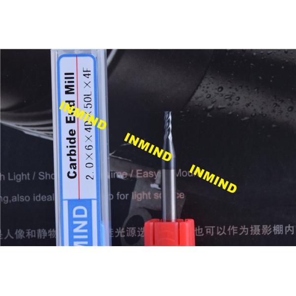 0.1mm - 0.9mm Carbide Micro End Mill with TiSiN Coating High Hardness