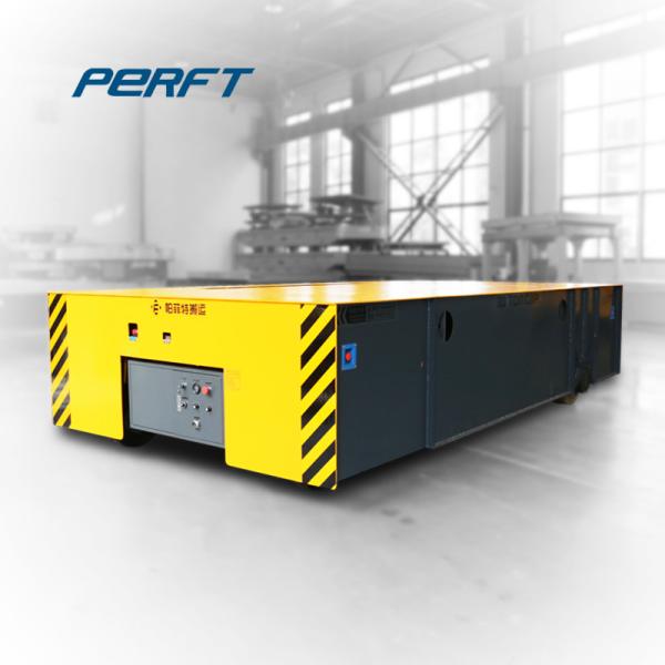 40T Heavy Load PU Wheel Slab Transfer Carts Motorized