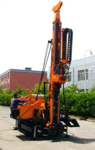 Geothermal Engineering Anchor Drilling Rig Full Hydraulic 3500mm Feeding Stroke