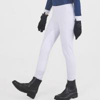 L'équitation des enfants blancs halète le tissu équestre de Wicking d'humidité de culasses de poche latérale