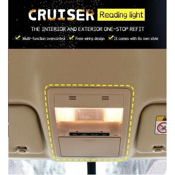 LC200 Car Modification Accessories ABS Plastic Land Cruiser Lights 12V