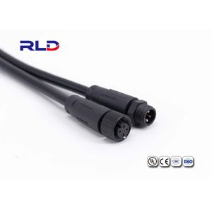 Разъем-вилка водоустойчивого соединителя Pin M12 2 пластиковая