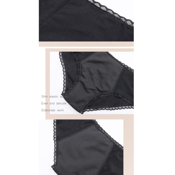 6x 3x 2xl Sexy Plus Size Period Underwear For Women 4 Layer Lace Full Protection