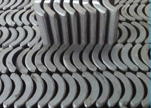 Arc Shaped Permanent Ferrite Magnet For Ceiling Fan Motor SGS Certification