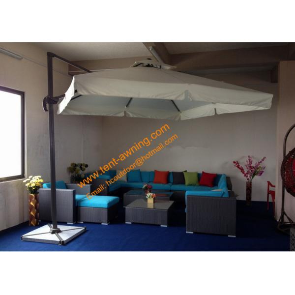 Cantilever Parasol with Vent Aluminum Waterproof Outdoor Garden Parasol