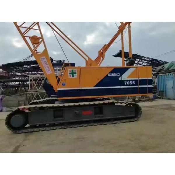 Used KOBELCO 7055 55-Ton Crawler Crane Heavy-Duty KOBELCO 7055 | Crawler STABILITY+PRECISION Lift