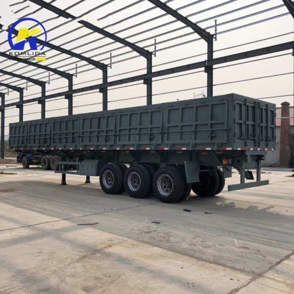 3-Axle Side Dump Trailer Tractor Tipping Semi-Trailer with ABS Anti-lock Braking System