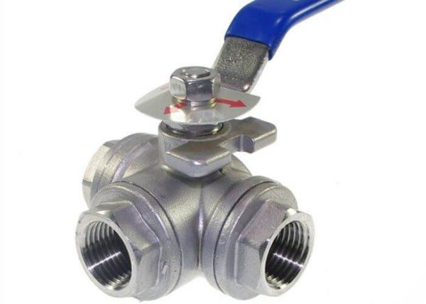 Low Torque  Manual  Sanitary Ball Valves External Surface Sand Blasting Finishing