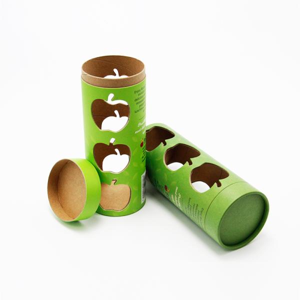 Круглая бумага полного цвета консервирует упаковывая трубку бумаги рождества Яблока