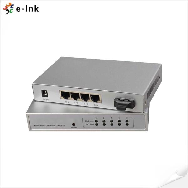 10/100/1000M Géré 1FX + 4TX Fibre Switch