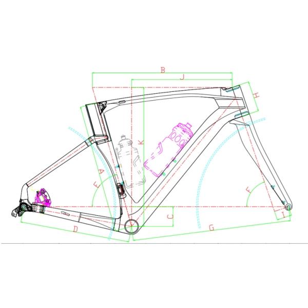 Колесо углерода кабеля SHIMANO UT/R8000 тарельчатого тормоза велосипеда дороги волокна углерода CYCLONEpro полностью внутреннее