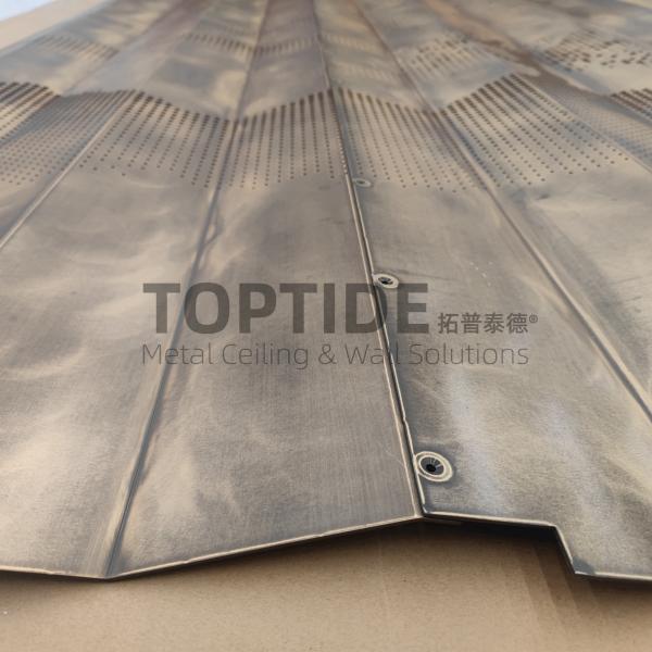 3.0mm Thickness Aluminum Decorative Panel Acoustic Metallic Perforation Metal Screen Panels