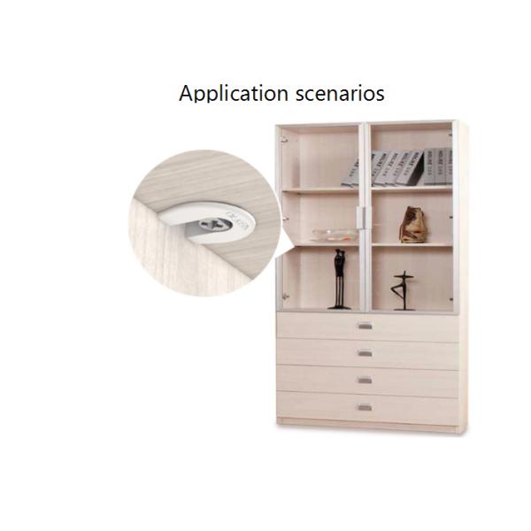Zinc Plated Steel Screw Material Sample Wood Joint Plastic Rafix Connector for Cabinet