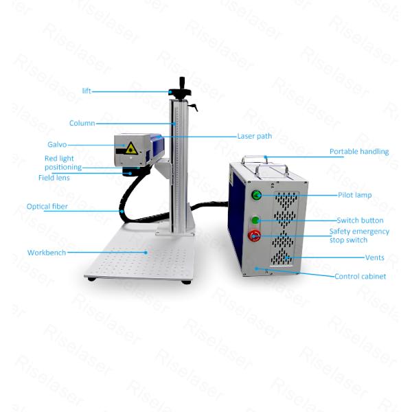 Машина Макс Raycus JPT маркировки лазера волокна металла автоматического фокуса оптическая разделенная
