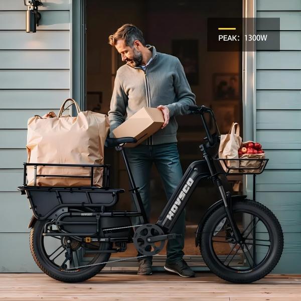 All in One E-Bike Kit Convert Your Cargo Bike Fat Tire Electric Drive System Long Range Touring Fat Tire Cargo E-Bike